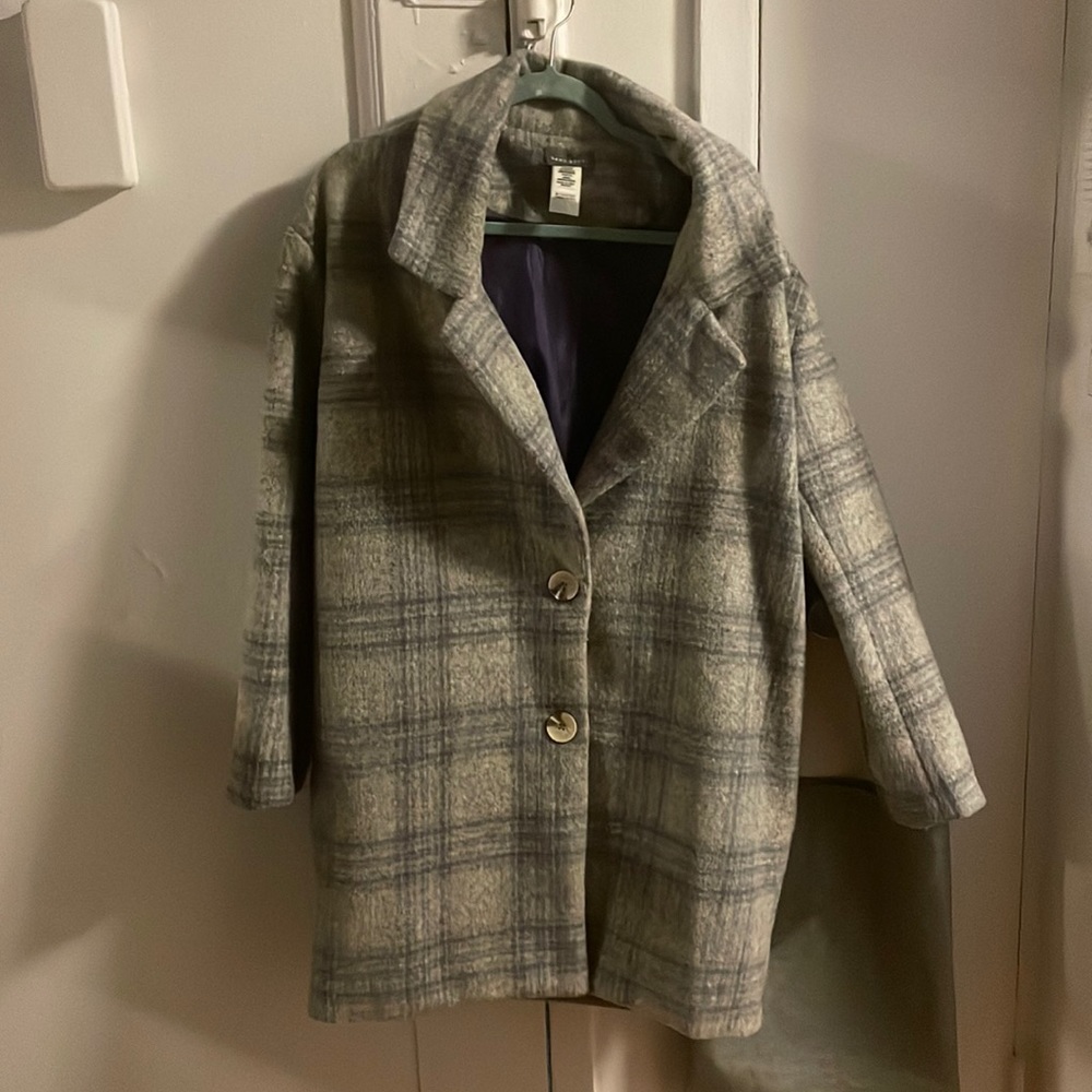 Sans Souci Grey/Lavender Plaid coat